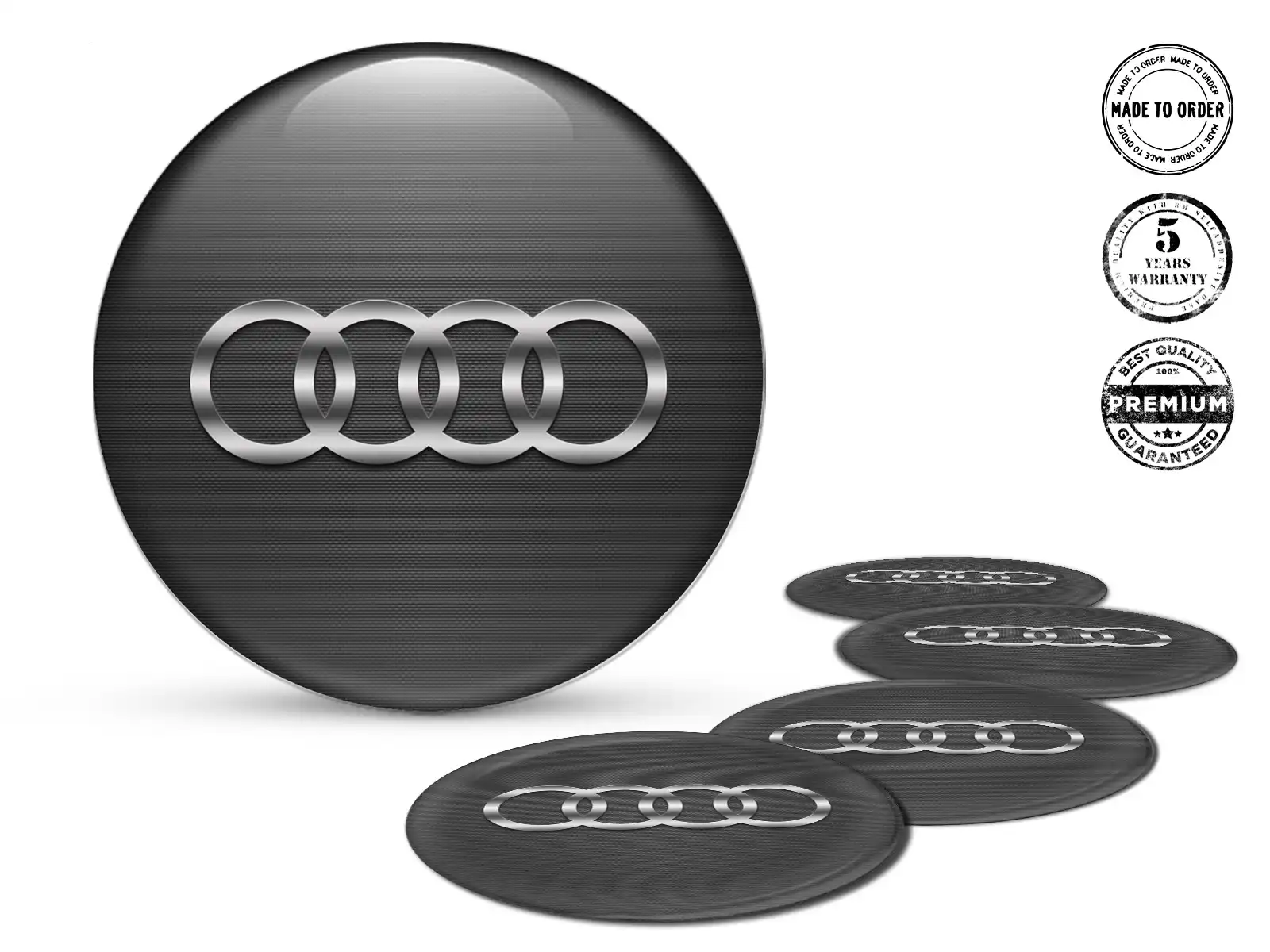 Audi Gewölbte Aufkleber Design Hochwertige Radembleme